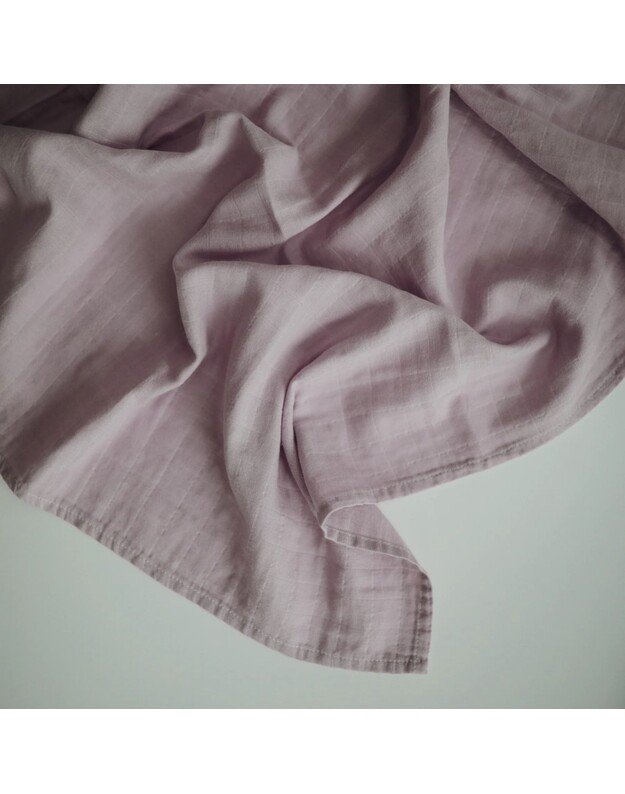 Mushie didelis marlinis vystyklas - pledukas Soft Mauve