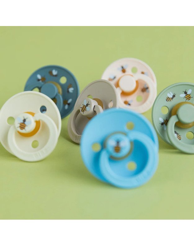 BIBS Studio Colour čiulptukai Urban Garden - Bumblebee Ivory Mix, 2 vnt, įvairių dydžių 3