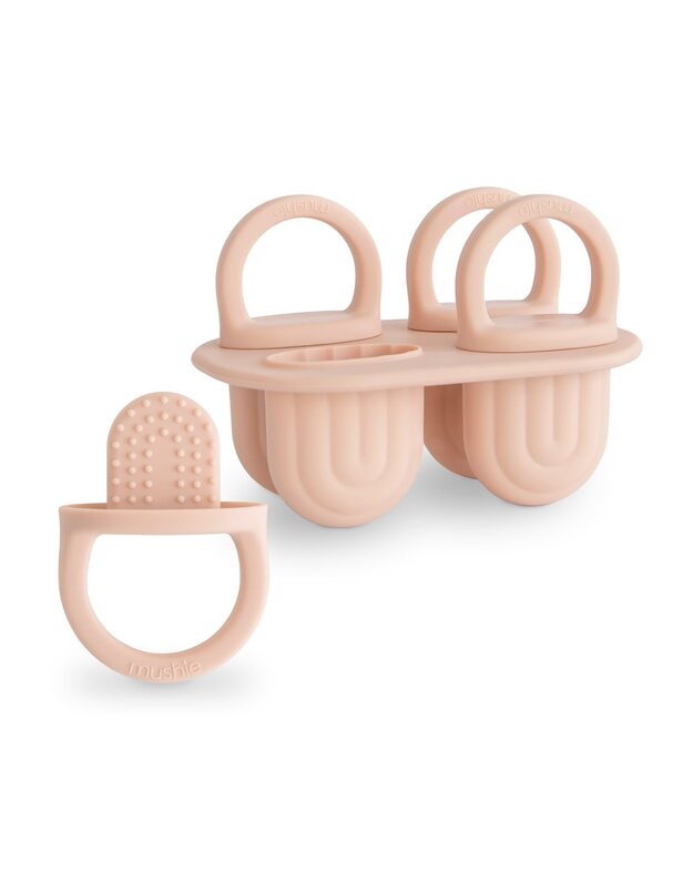 Mushie ledų formelės mažyliams Blush, rausvos