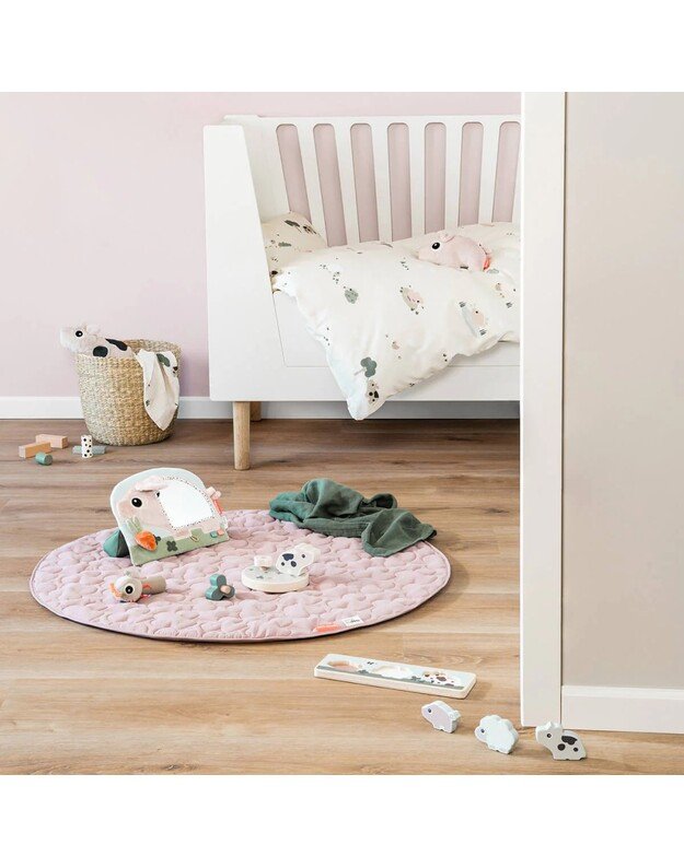 Done by Deer veiklos kilimėlis kūdikiui Tiny Farm, rausvas 4