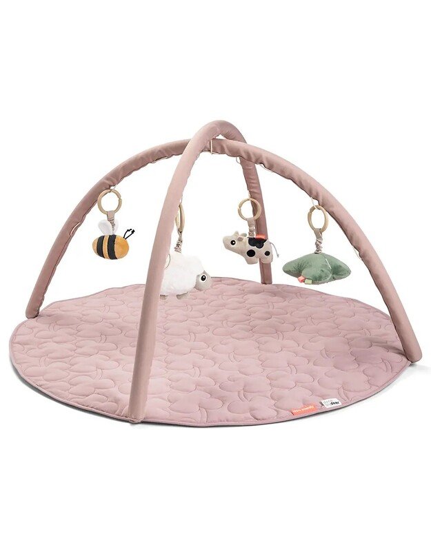 Done by Deer veiklos kilimėlis kūdikiui Tiny Farm, rausvas