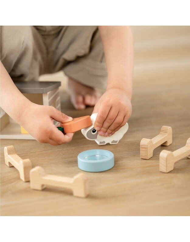 Done by Deer medinis žaislų rinkinys Tiny Farm Sheepy 3