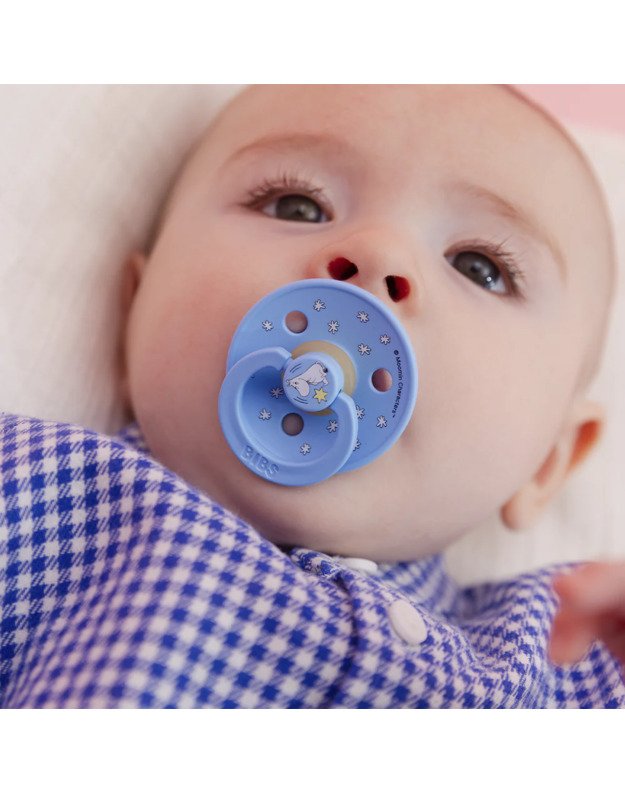 BIBS x Moomin Colour čiulptukai Good Night - Breeze mix, 2 vnt, įvairių dydžių 3