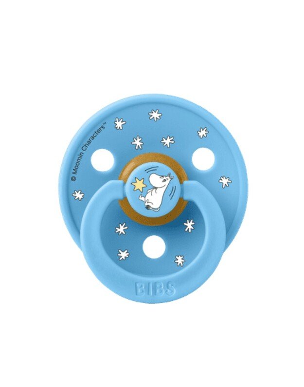 BIBS x Moomin Colour čiulptukai Good Night - Breeze mix, 2 vnt, įvairių dydžių 6