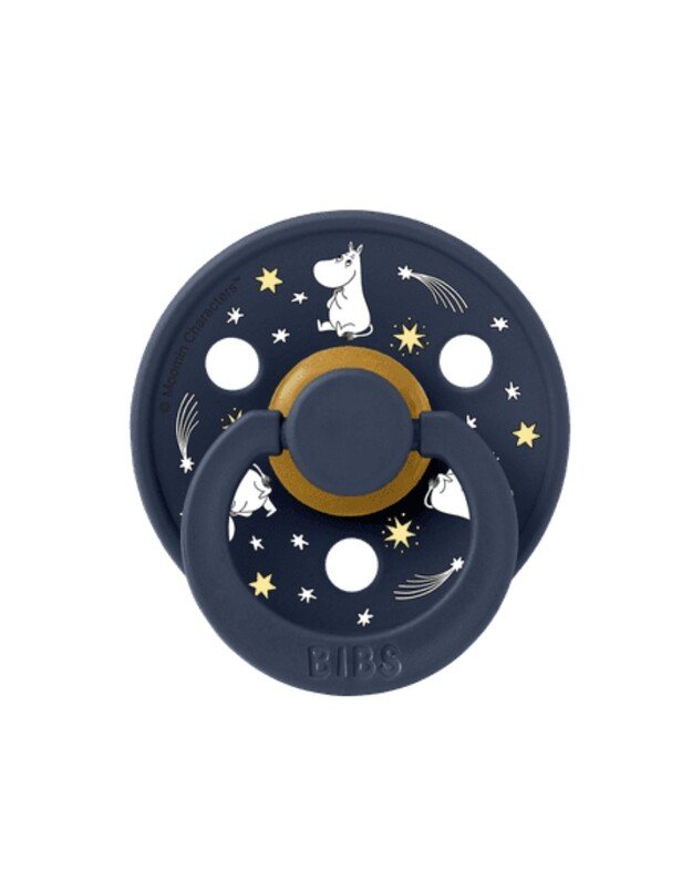 BIBS x Moomin Colour čiulptukai Good Night - Breeze mix, 2 vnt, įvairių dydžių 4