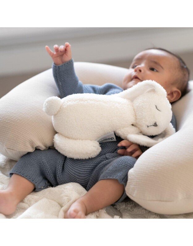 Doomoo GOTS sertifikuota šildanti pagalvėlė Snoogy Bunny Milky 1