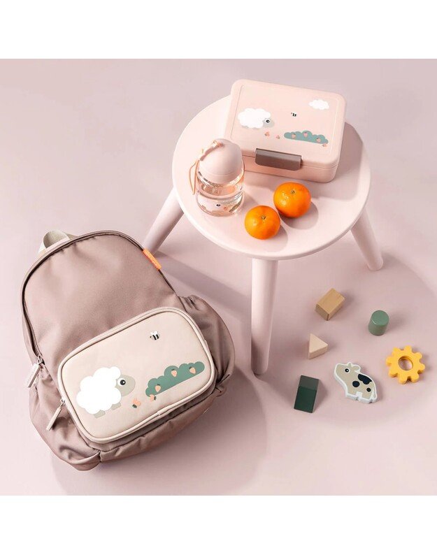 Done by Deer 7,5 l vaikiška kuprinė Tiny Farm, rausva 3