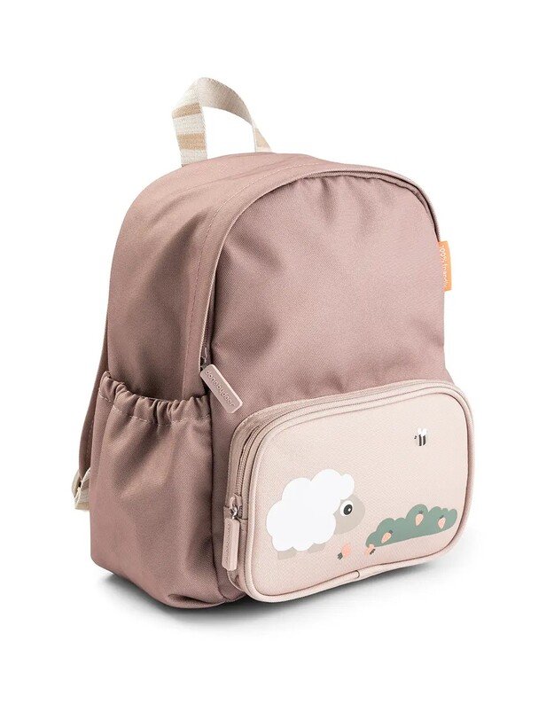 Done by Deer 7,5 l vaikiška kuprinė Tiny Farm, rausva