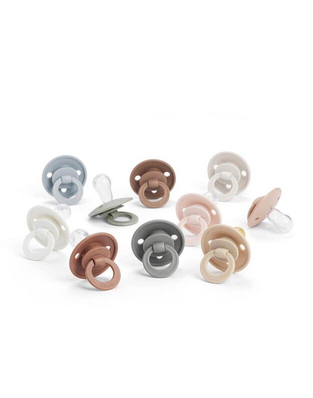 Elodie Details silikoniniai čiulptukai 0-6 mėn. Binky Bundle - Pure Khaki, chaki spalvos, 2vnt