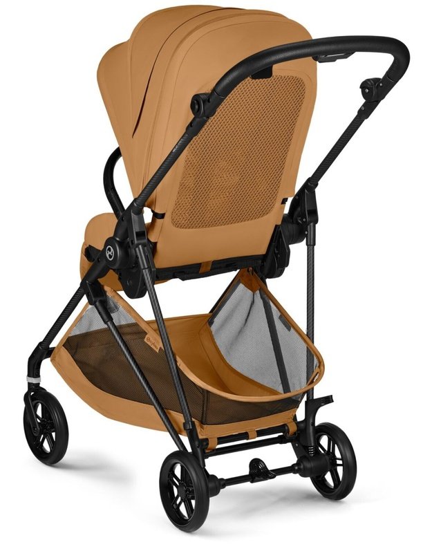 Cybex Melio Carbon vežimėlis Cinnamon Yellow, geltonas