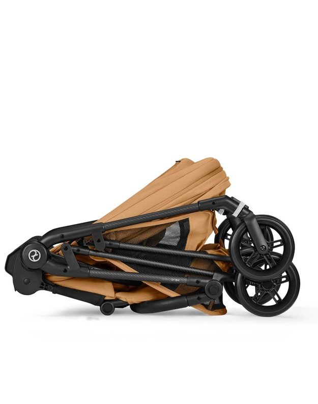 Cybex Melio Carbon vežimėlis Cinnamon Yellow, geltonas