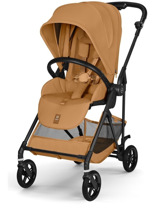 Cybex Melio Carbon vežimėlis Cinnamon Yellow, geltonas