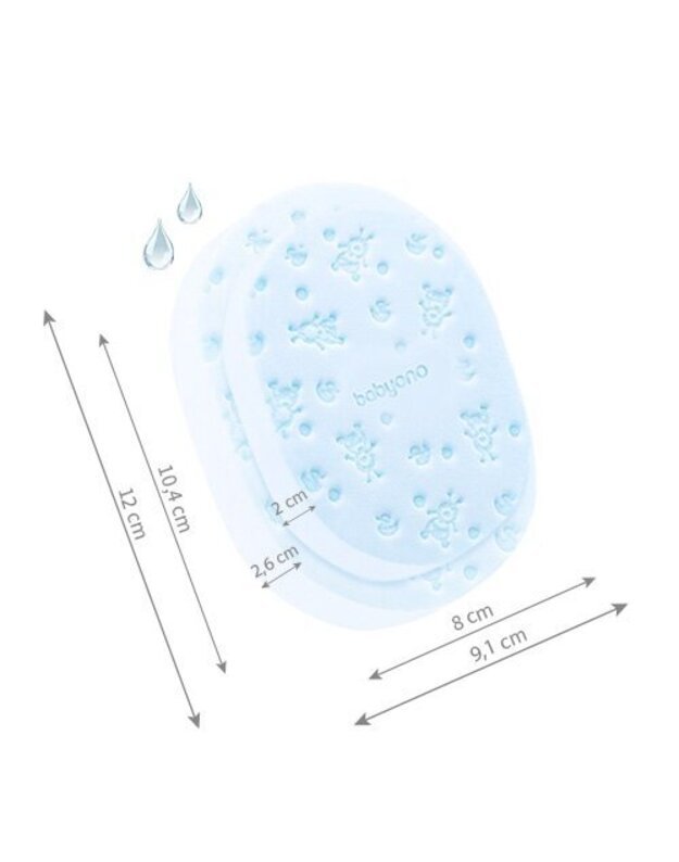 BabyOno minkšta kempinė kūdikiui, mėlyna 4