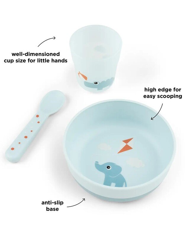 Done by Deer first meal set Foodie Playground, blue