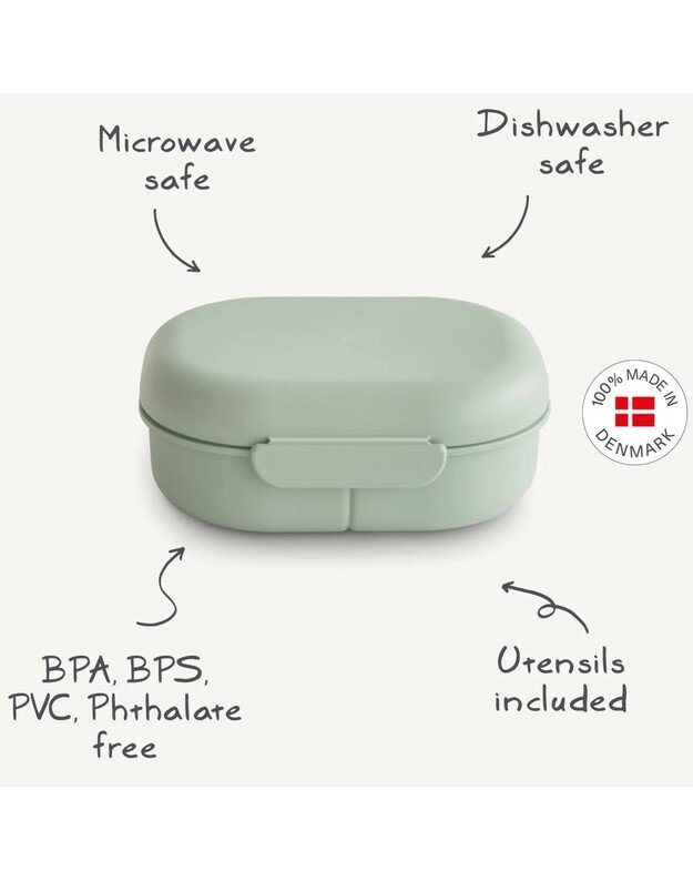 Mushie lunch box Ivory