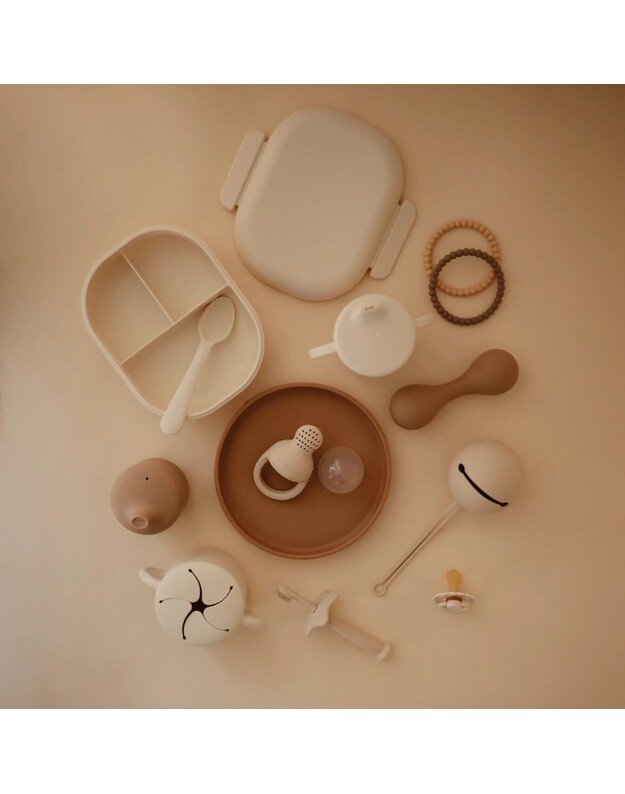 Mushie lunch box Ivory