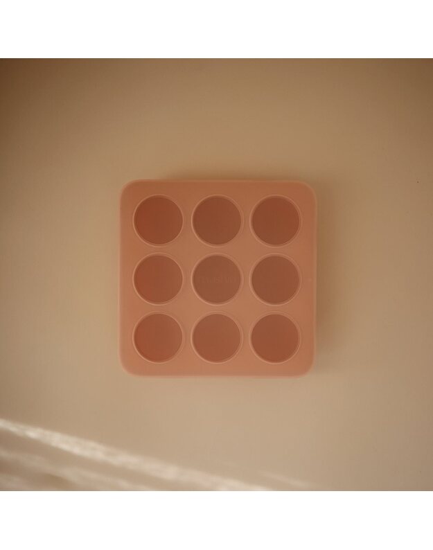 Mushie kūdikių maisto šaldymo formelės Blush, rausvos