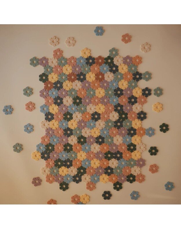 Mushie lavinamasis žaislas HEX Connect konstruktorius