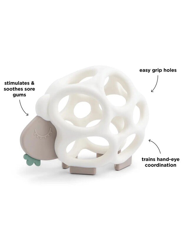 Done by Deer kamuolinis kramtukas Sheepy, smėlio spalvos 1