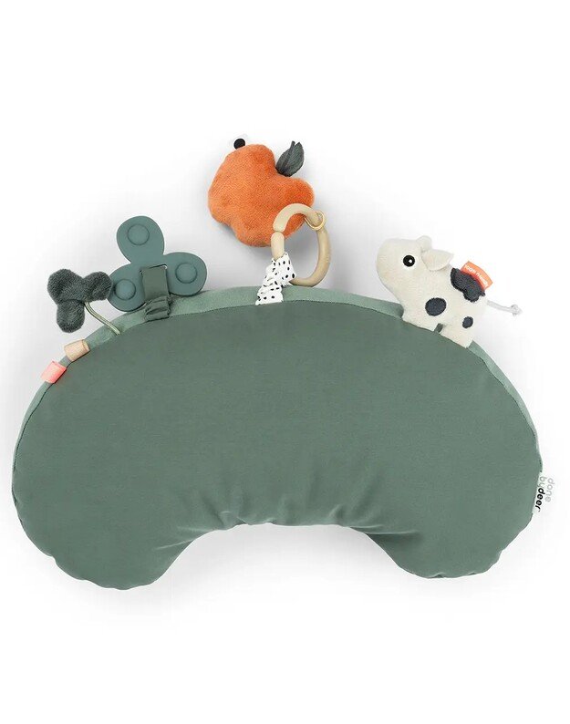 Done by Deer lavinamoji pagalvė Tiny Farm, žalia 4