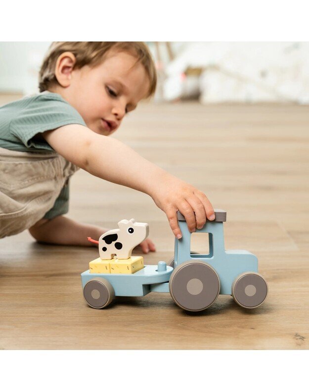 Done by Deer medinis traktorius Tiny Farm Dotti, mėlynas 6