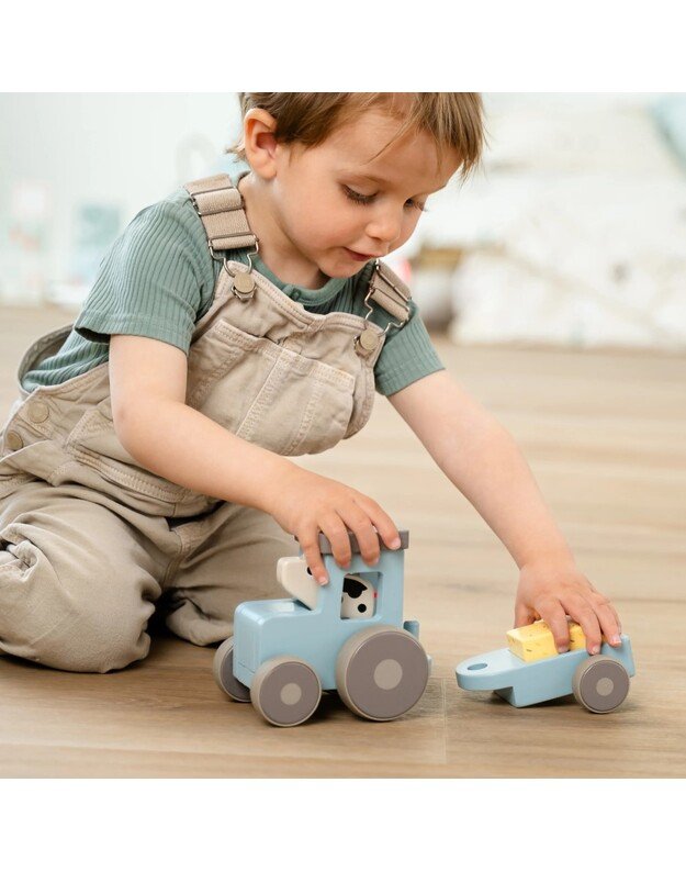 Done by Deer medinis traktorius Tiny Farm Dotti, mėlynas 4