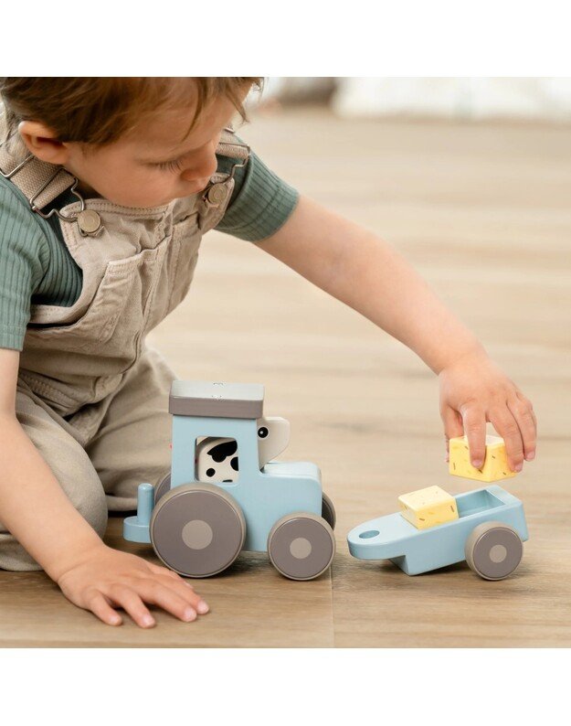 Done by Deer medinis traktorius Tiny Farm Dotti, mėlynas 5