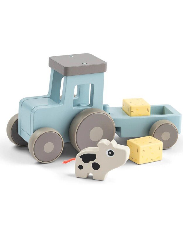 Done by Deer medinis traktorius Tiny Farm Dotti, mėlynas