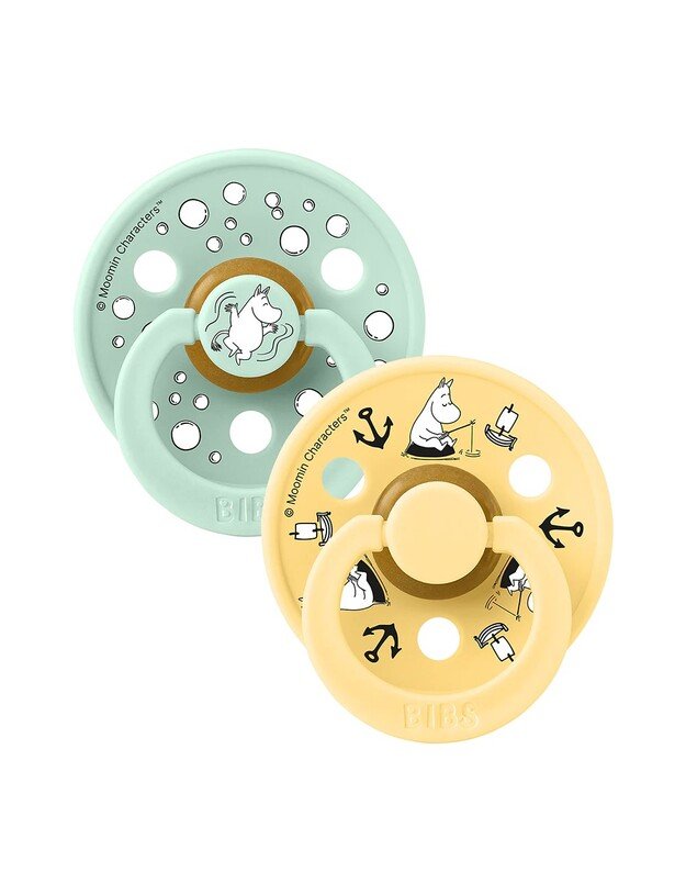 BIBS x Moomin Colour čiulptukai Sailing - Nordic Mint mix, 2 vnt, įvairių dydžių 2