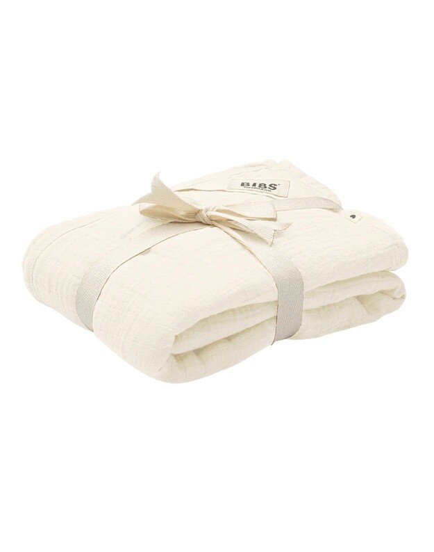 BIBS didelis marlinis muslino vystyklas Ivory, baltas