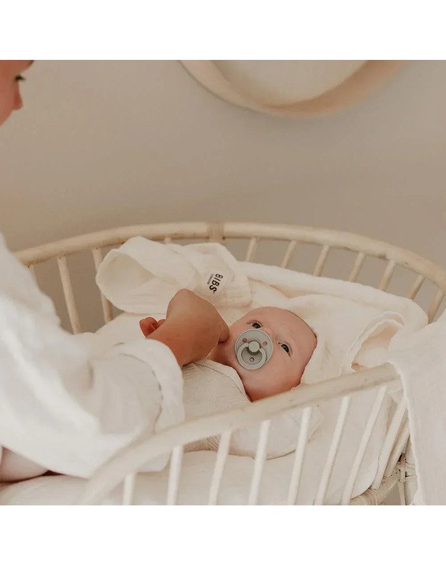 BIBS didelis marlinis muslino vystyklas Ivory, baltas 1