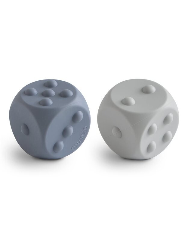 MUSHIE spaudžiamas žaislas - kauliukai Tradewinds / Stone, 2vnt