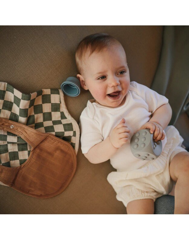 MUSHIE spaudžiamas žaislas - kauliukai Tradewinds / Stone, 2vnt 1