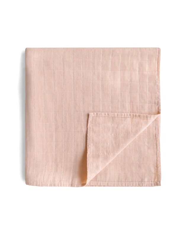 Mushie swaddle Blush