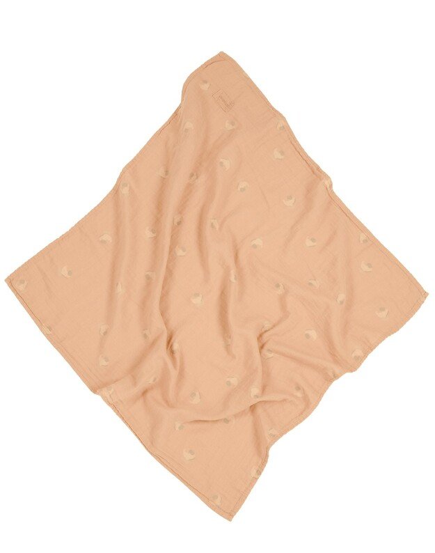 Nobodinoz dvigubo muslino pledukas WABI-SABI POWDER PINK BLOSSOM 1