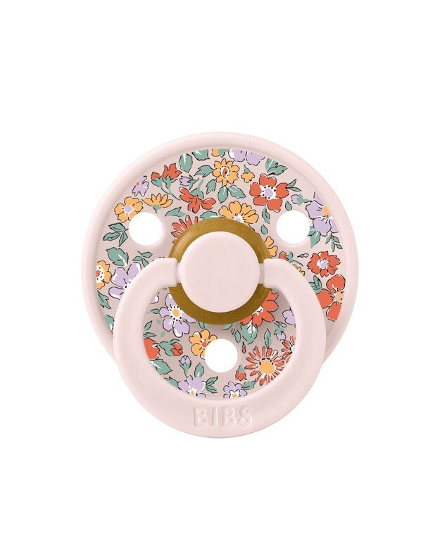 BIBS x Liberty Colour čiulptukai Oscar Meadow - Petal Mix, 2 vnt, įvairių dydžių
