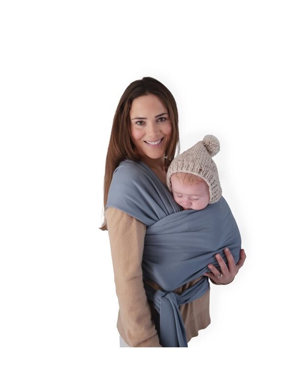 Mushie nešioklė Baby Wrap Tradewinds, tamsiai pilka (pažeista)