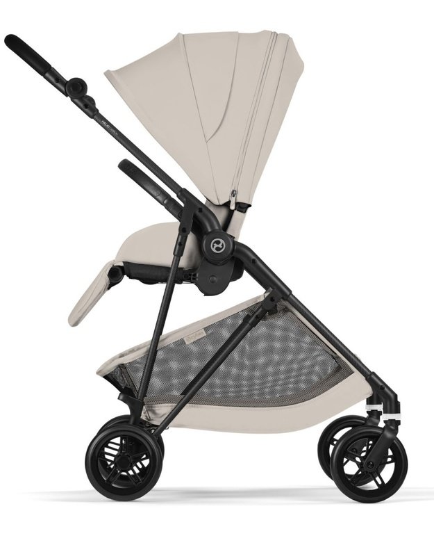 Cybex Melio Carbon vežimėlis Dune Grey, pilkas