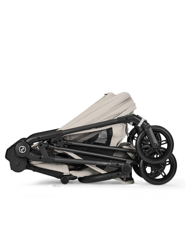 Cybex Melio Carbon vežimėlis Dune Grey, pilkas