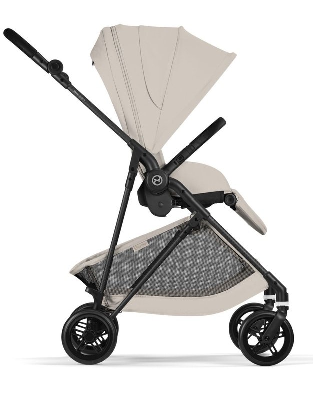 Cybex Melio Carbon vežimėlis Dune Grey, pilkas