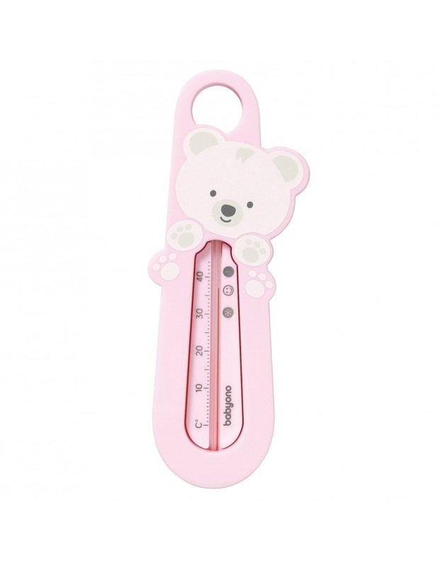 BabyOno plaukiojantis vonios termometras Bear, rožinis