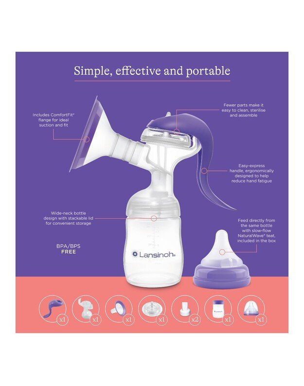Lansinoh manual breast pump 1