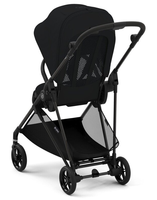 Vežimėlis Cybex Melio Carbon (2024) Magic Black, juodas