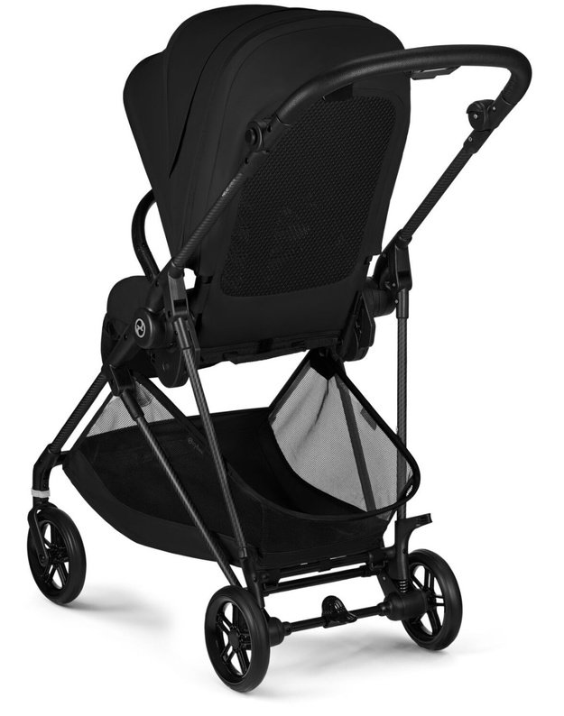 Cybex Melio Carbon vežimėlis Magic Black, juodas