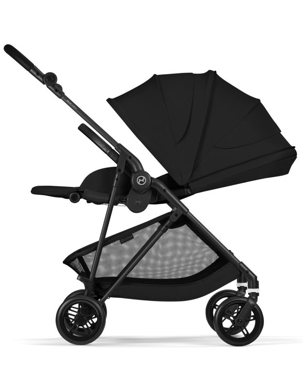 Cybex Melio Carbon vežimėlis Magic Black, juodas