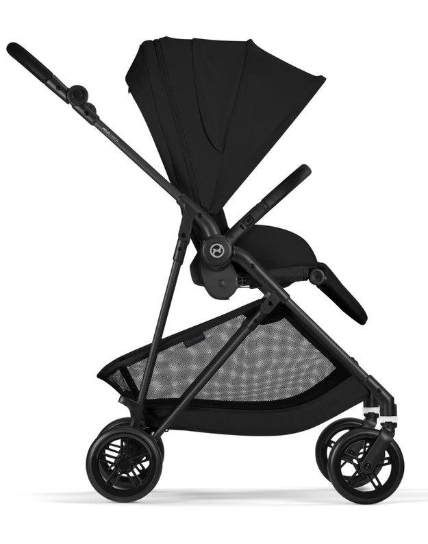 Cybex Melio Carbon vežimėlis Magic Black, juodas