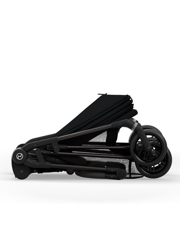 Vežimėlis Cybex Melio Carbon (2024) Magic Black, juodas