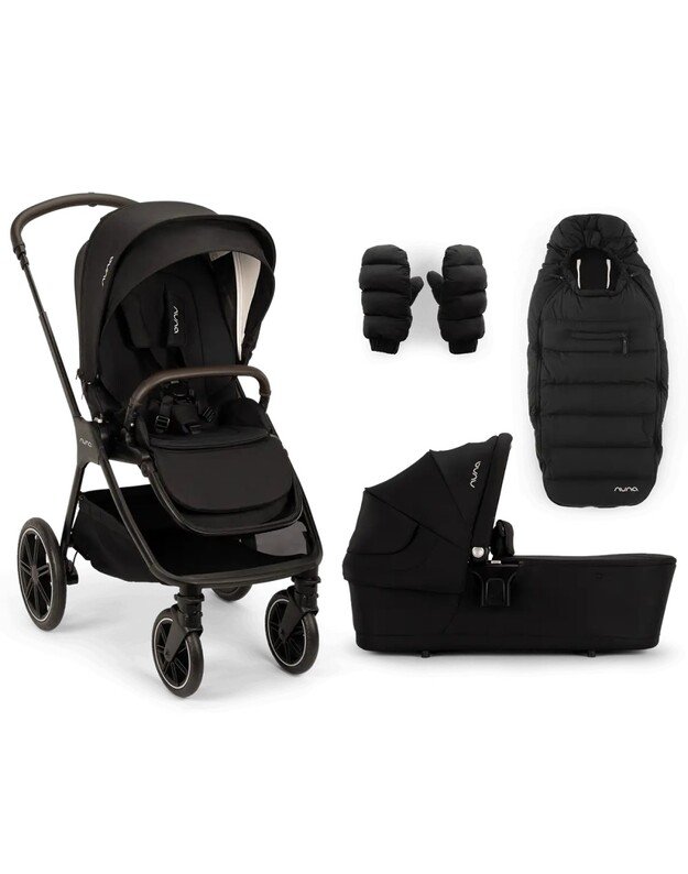 Nuna universalus 2in1 vežimėlio komplektas TRIV LX all-season Caviar 2