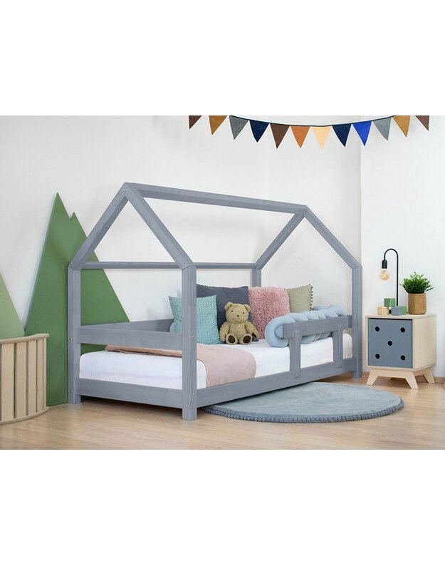 Benlemi children's house bed TERY with one barrier 90x180cm, various colors 8