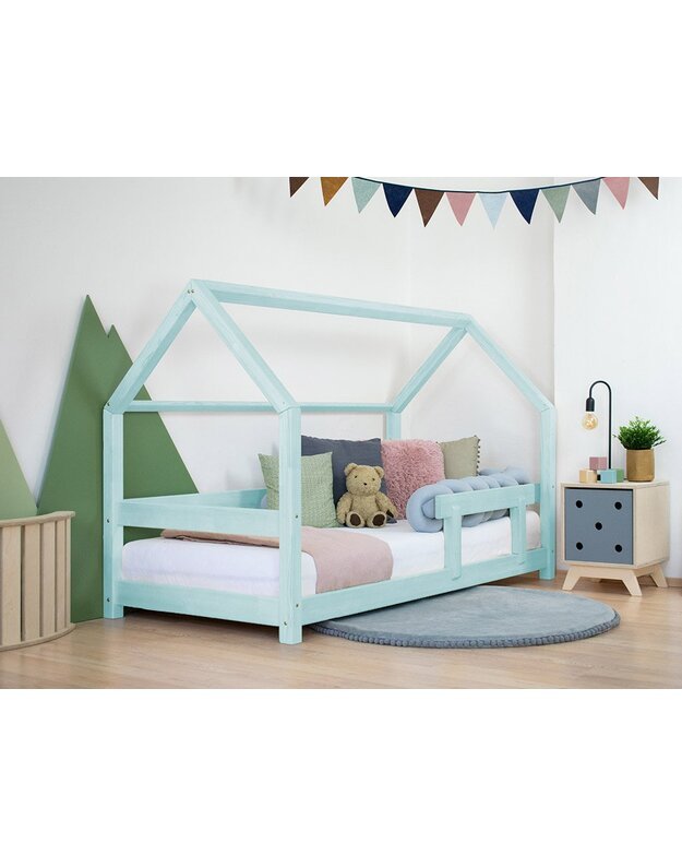 Benlemi children's house bed TERY with one barrier 90x180cm, various colors 11